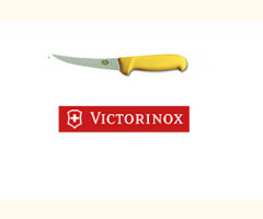 5" Boning Knife Yellow with Narrow Curved Blade 